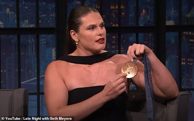 Ilona Maher reveals HER Olympic bronze medal is ‘wearing a little bit’ – after fellow USA star Nyjah Huston had his REPLACED by Paris organizers